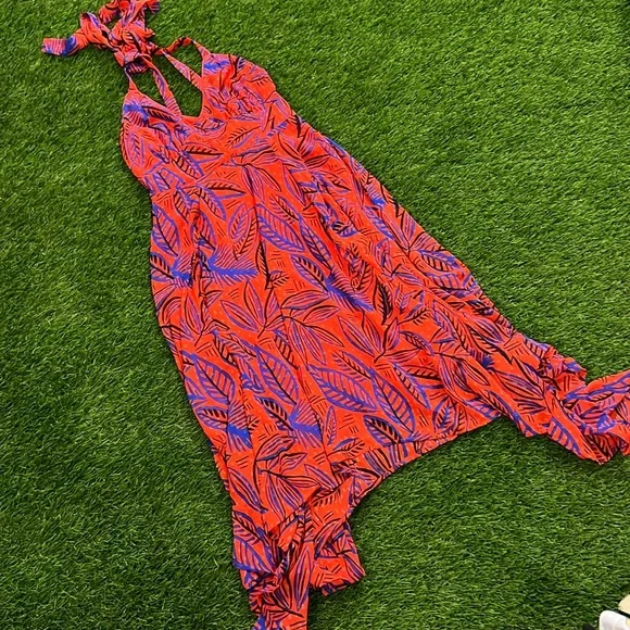 floral print halter maxi dress Floral Print Halter Maxi Dress - All Dresses main image 0